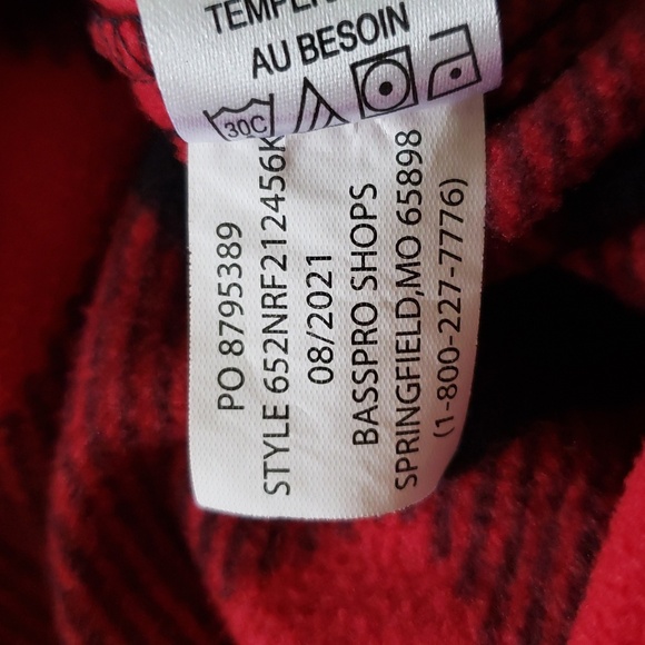 Natural Reflections Long Sleeve Fleece Button Up Shirt Women 2X Red Black Plaid - Picture 8 of 8